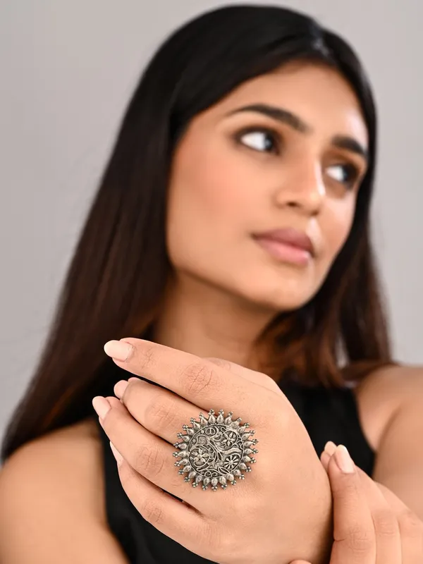 Floral_Mandala_Oxidized_Ring