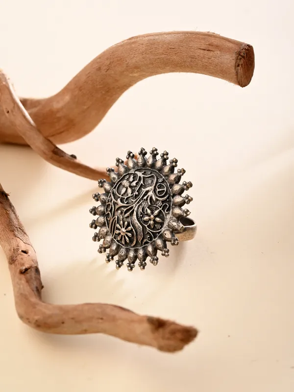 Floral_Mandala_Oxidized_Ring