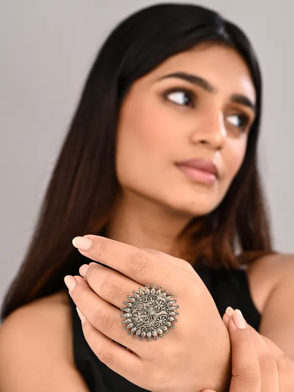 Floral_Mandala_Oxidized_Ring