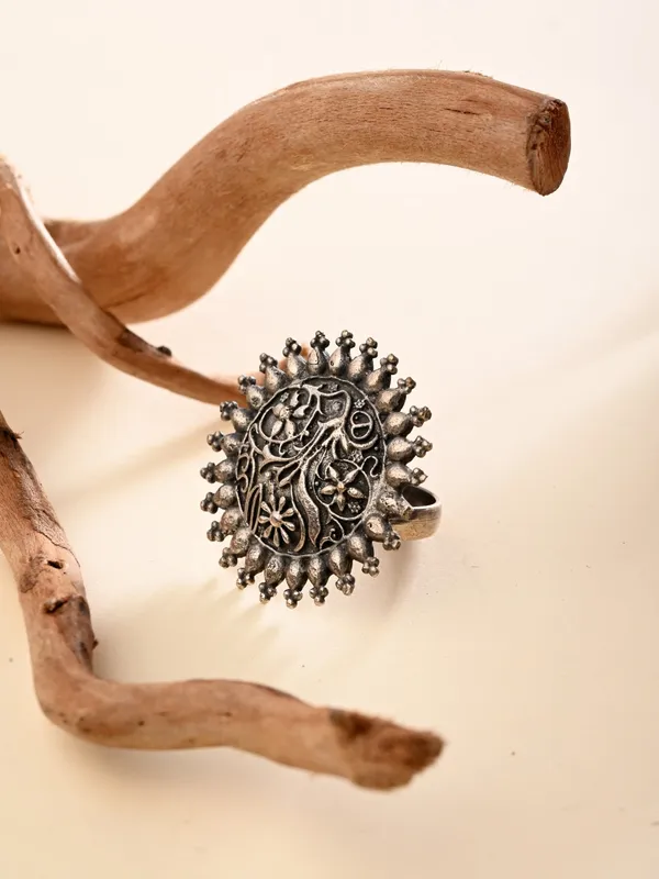 Floral_Mandala_Oxidized_Ring