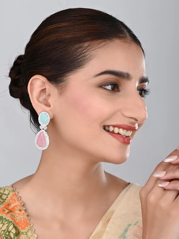 Tear_drop_Stone_earrings