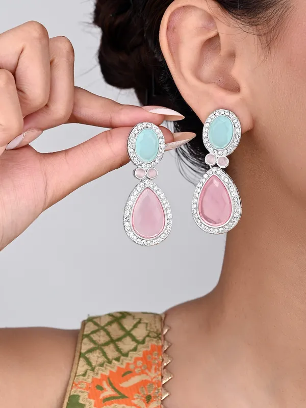 Tear_drop_Stone_earrings
