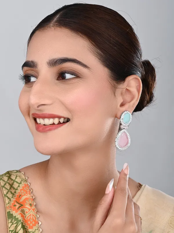 Tear_drop_Stone_earrings