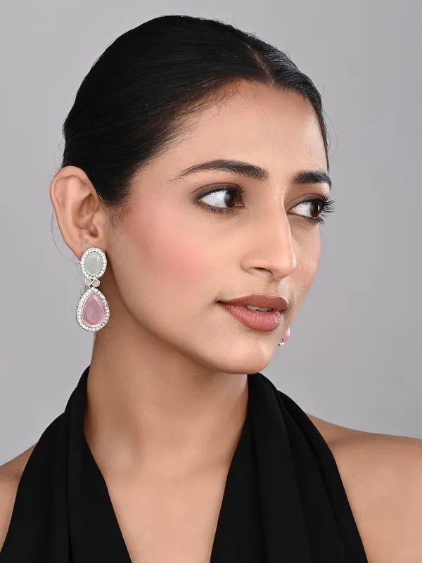 Tear_drop_Stone_earrings
