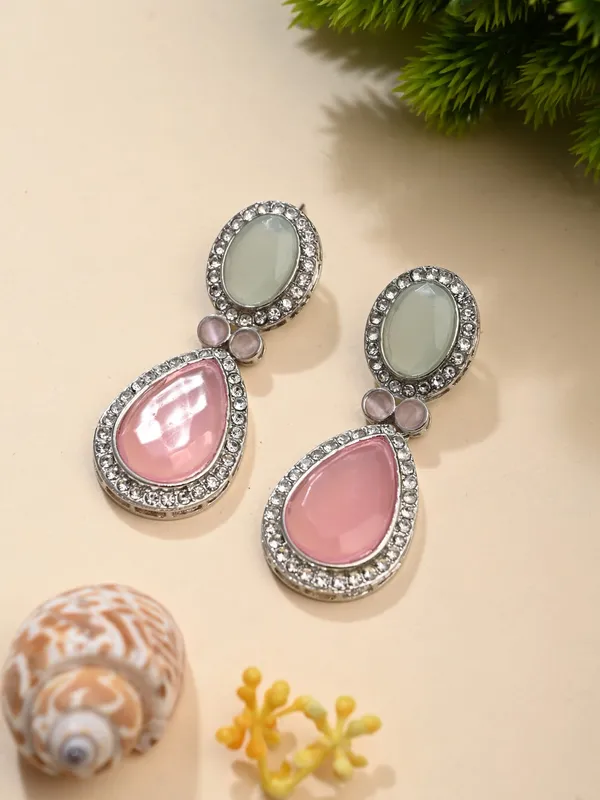 Tear_drop_Stone_earrings