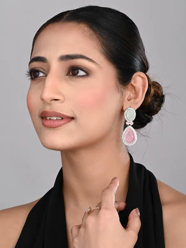 Tear_drop_Stone_earrings