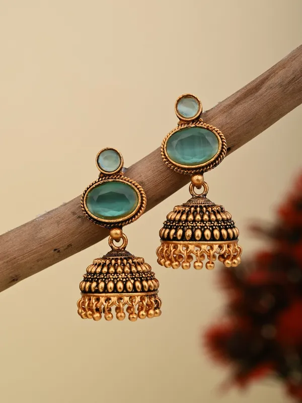 Stone_top_Jhumka_Earring