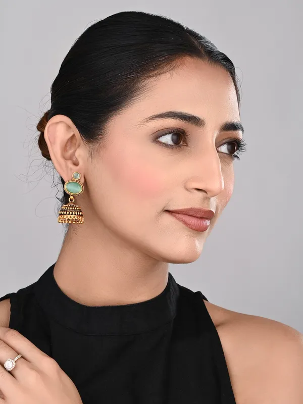 Stone_top_Jhumka_Earring