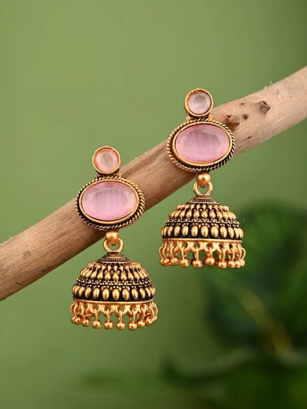 Stone_top_Jhumka_Earring