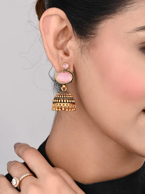 Stone_top_Jhumka_Earring