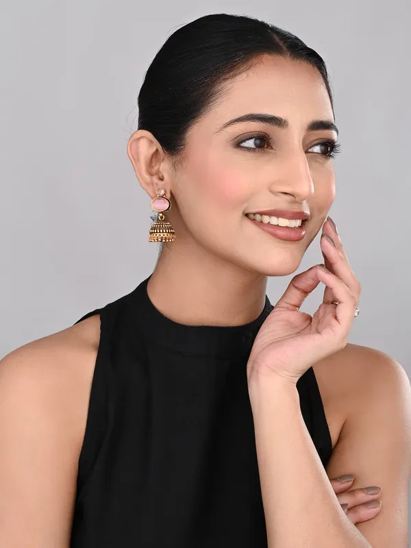 Stone_top_Jhumka_Earring