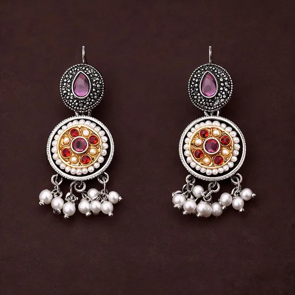 Stones_&_Beads_Circular_Drop_Earring_Pack_Of_2