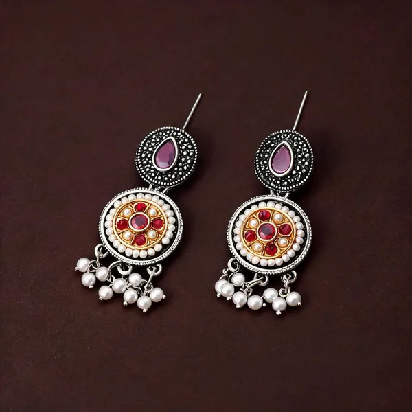 Stones_&_Beads_Circular_Drop_Earring_Pack_Of_2