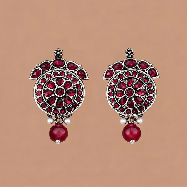 Stones_Studded_Circular_Studs_Pack_Of_2