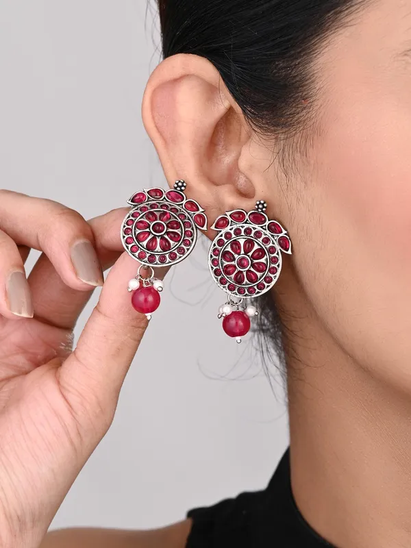 Stones_Studded_Circular_Studs_Pack_Of_2