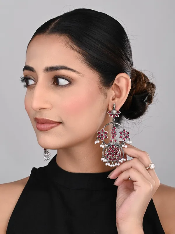 Silver_plated_contemporary_Chandbali