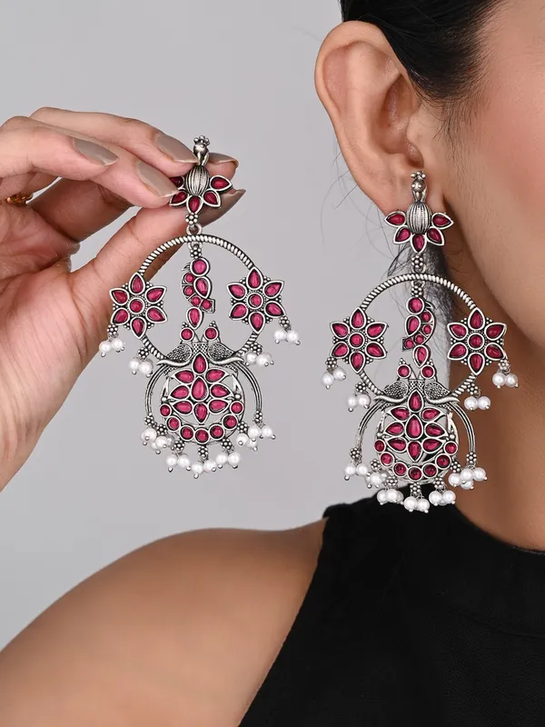 Silver_plated_contemporary_Chandbali