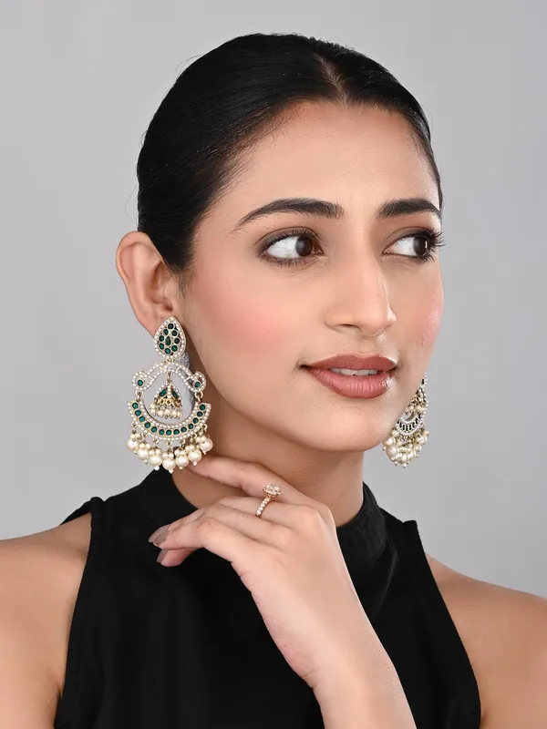 Gold_plated_Stone_&_beads_chandbali_Earring