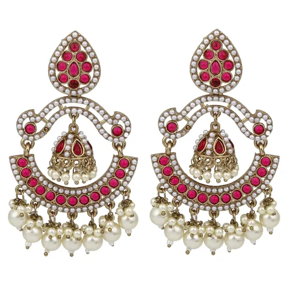 Gold_Plated_Stone_&_Beads_Chandbali_Earring