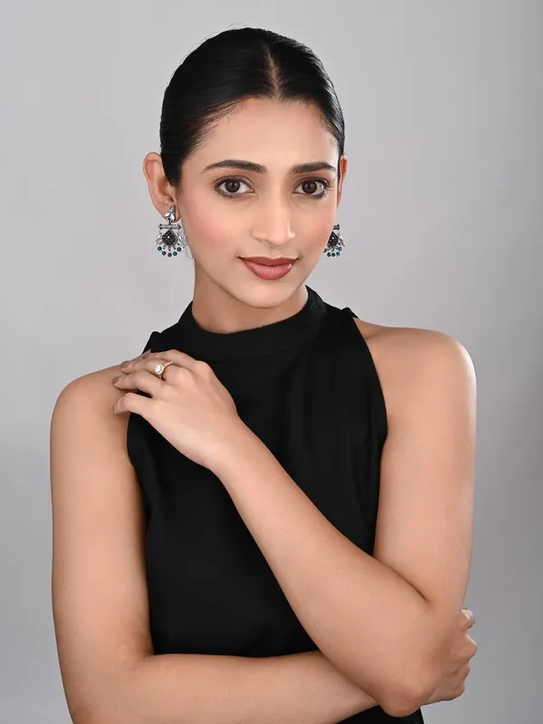 Silver_plated_bird_drop_earring