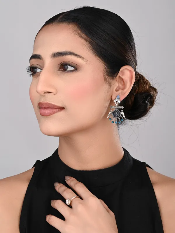 Silver_plated_bird_drop_earring