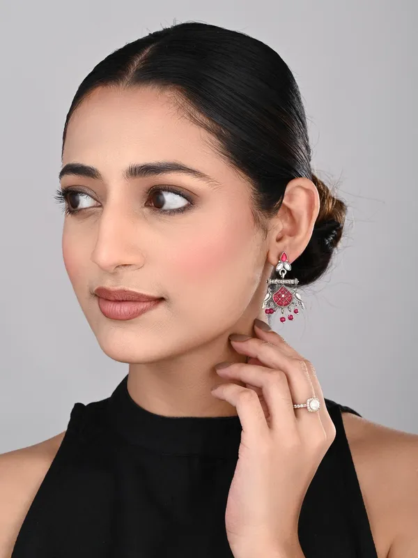 Silver_plated_bird_drop_earring