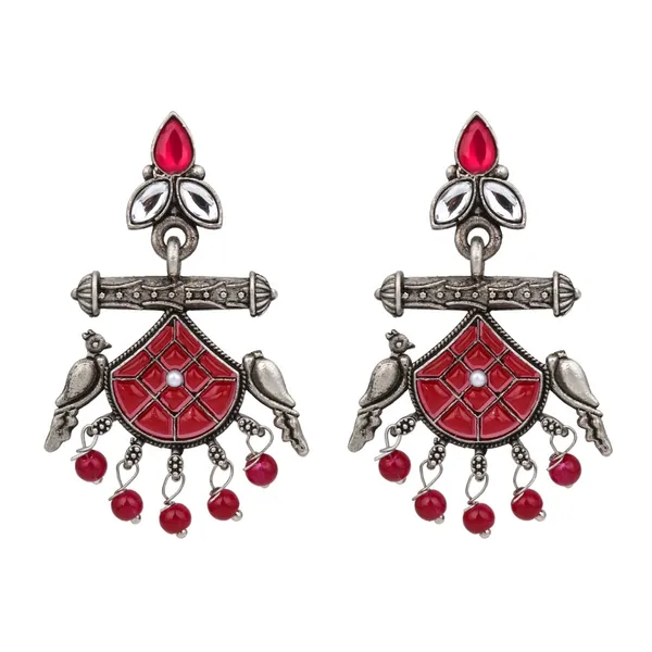 Silver_Plated_Bird_Drop_Earring_Pack_Of_2