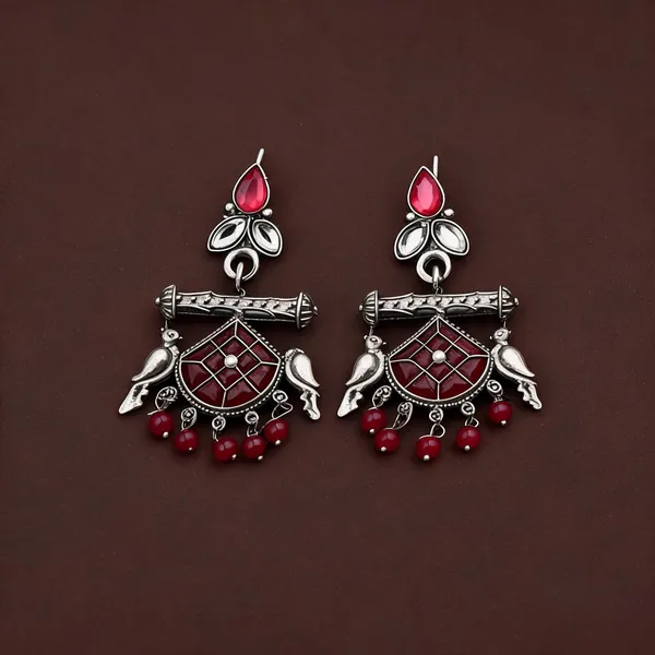 Silver_Plated_Bird_Drop_Earring_Pack_Of_2