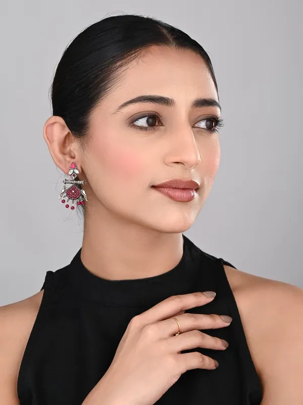 Silver_Plated_Bird_Drop_Earring_Pack_Of_2