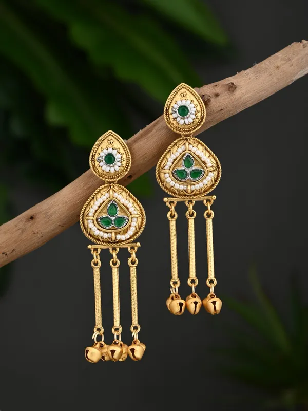 Antique_Gold_Temple_Drop_Earrings