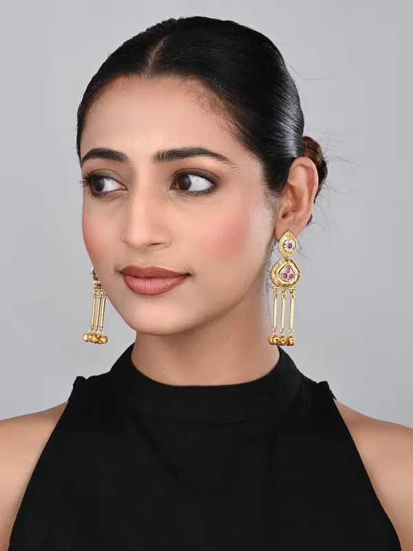 Antique_Gold_Temple_Drop_Earrings