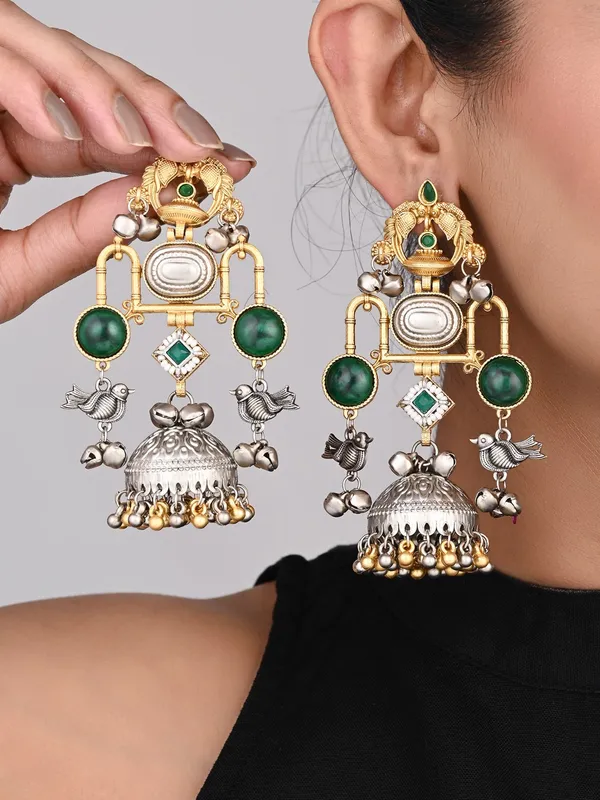 Dual_tone_Jhumka_Earring