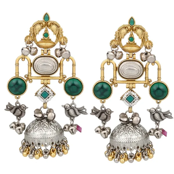 Dual_tone_Jhumka_Earring