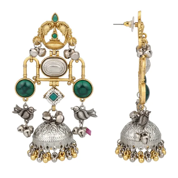 Dual_tone_Jhumka_Earring