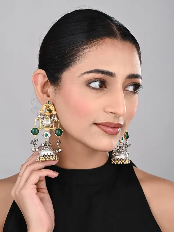 Dual_tone_Jhumka_Earring