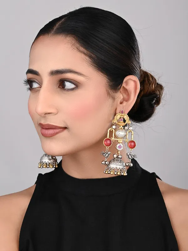 Dual_tone_Jhumka_Earring