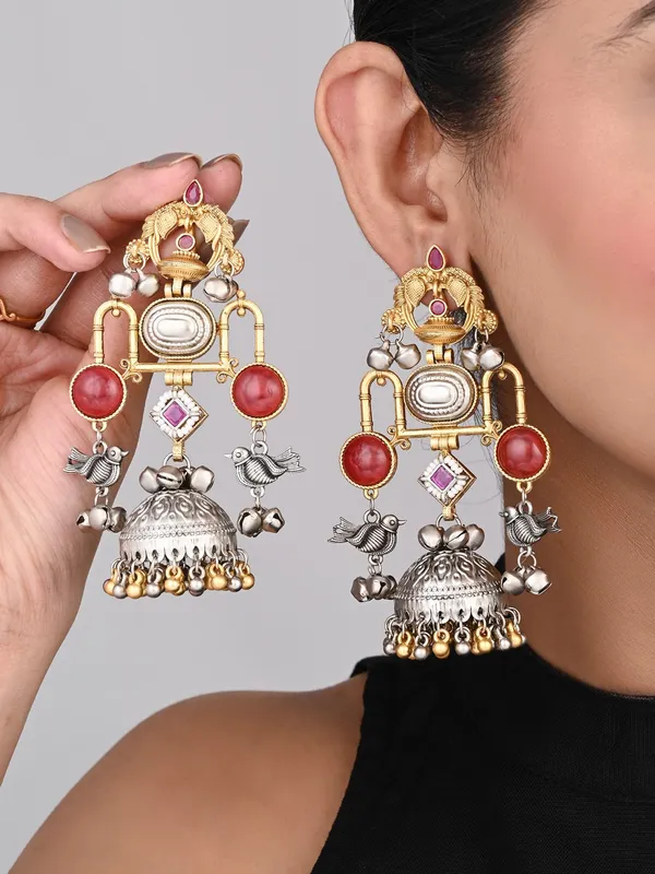 Dual_tone_Jhumka_Earring