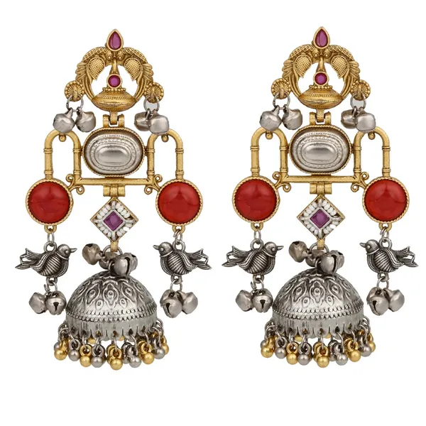 Dual_tone_Jhumka_Earring