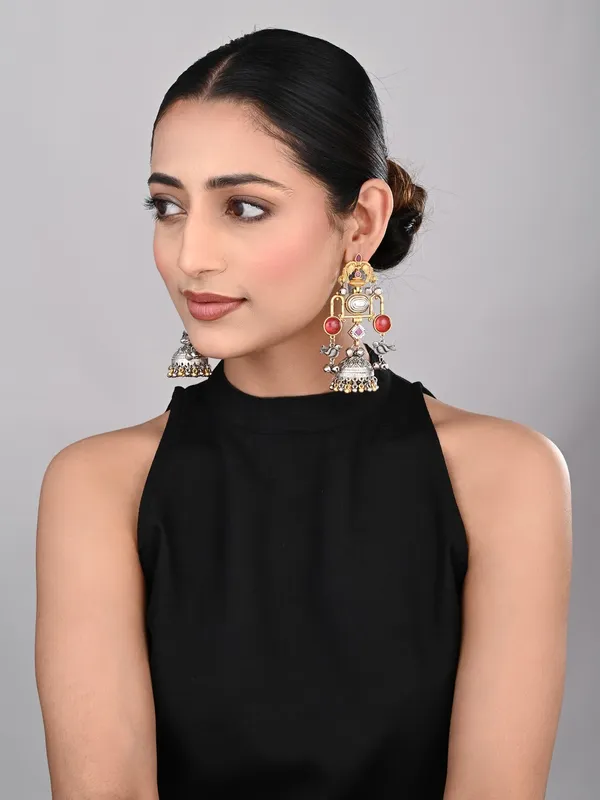 Dual_tone_Jhumka_Earring