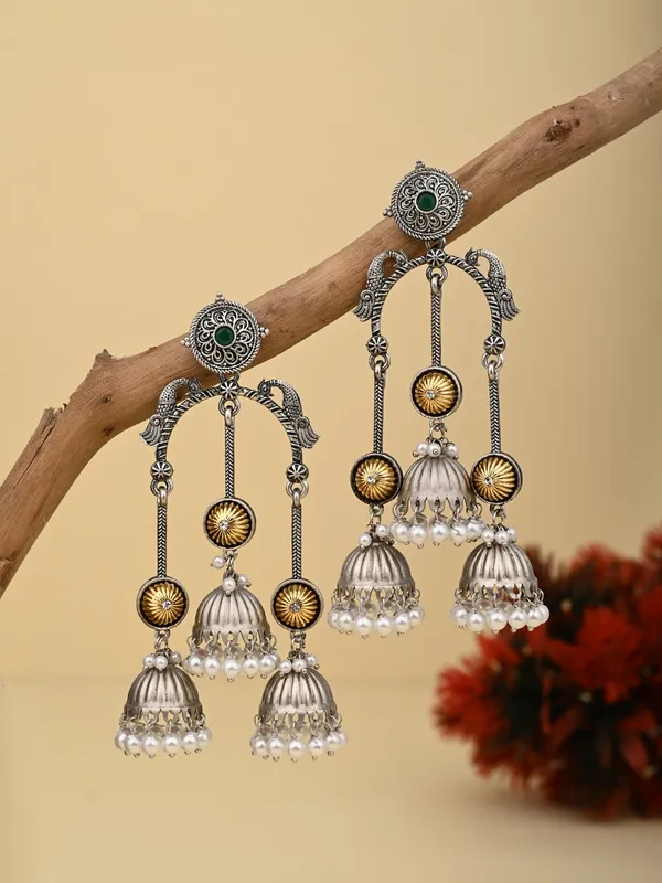 Dual_tone_Jhumka_Earring