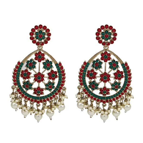 Gold-Plated_Floral_Motif_Earrings