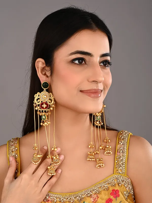 Emerald_&_Ruby_Chandbali_Chandelier_Earrings
