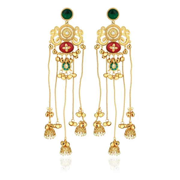 Emerald_&_Ruby_Chandbali_Chandelier_Earrings
