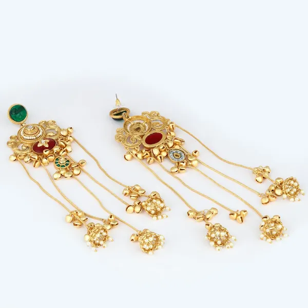 Emerald_&_Ruby_Chandbali_Chandelier_Earrings