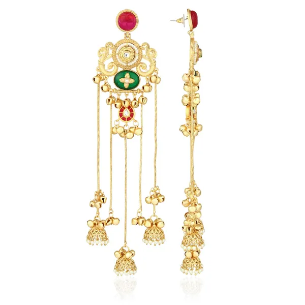 Emerald_&_Ruby_Chandbali_Chandelier_Earrings