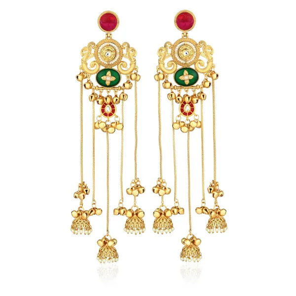 Emerald_&_Ruby_Chandbali_Chandelier_Earrings
