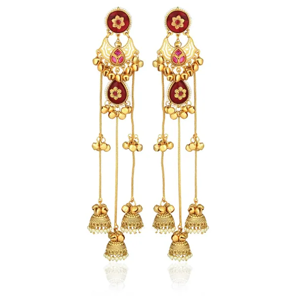 Red_Long_Kashmiri_Earring_with_Jhumka_Danglers