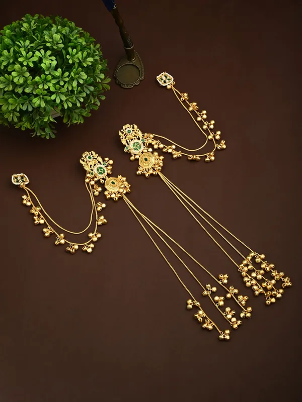 Gold-Tone_Kundan_&_Stone_Kashmiri_Long_Chain_Earrings