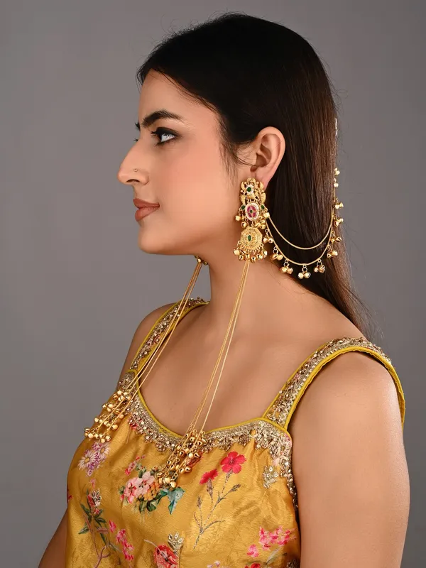 Gold-Tone_Kundan_&_Stone_Kashmiri_Long_Chain_Earrings