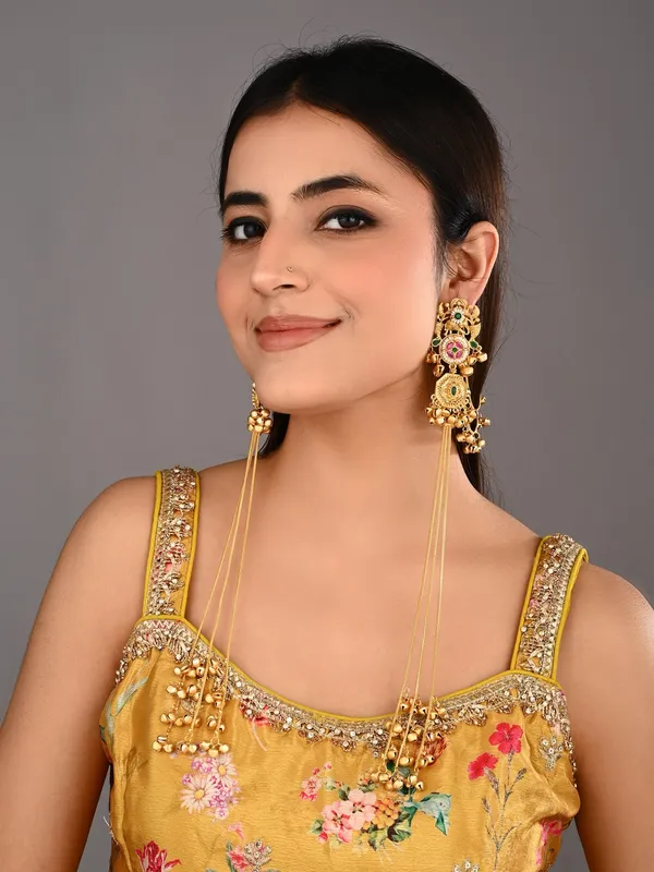 Gold-Tone_Kundan_&_Stone_Kashmiri_Long_Chain_Earrings